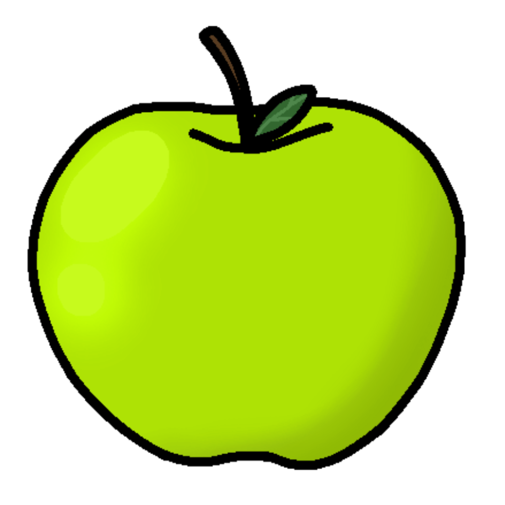 A green apple.